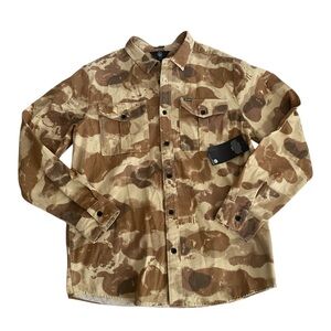 Volcom Men's Medium Weight Brown‎ Camouflage Shirt Jacket NWT Size Medium